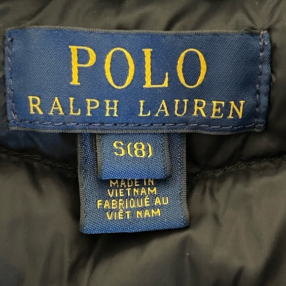 POLO Ralph Lauren Vest Black Size 8 Girls pre-owned - Picture 3 of 3